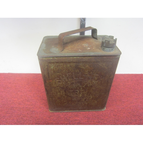 8036 - A Shell-Mex B.P. fuel can with a Shell-Mex brass cap