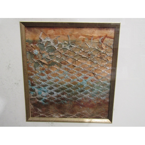 1032 - JULIA O'LEARY: Stitched mixed media and handmade paper entitled 