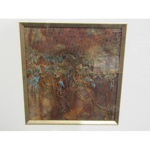 1032 - JULIA O'LEARY: Stitched mixed media and handmade paper entitled 