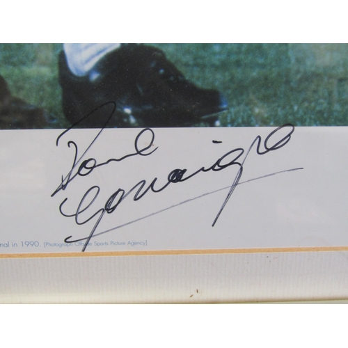 1050 - A limited edition signed photo of an emotional Paul Gascoigne from World Cup Semi-Final 1990 with ce... 