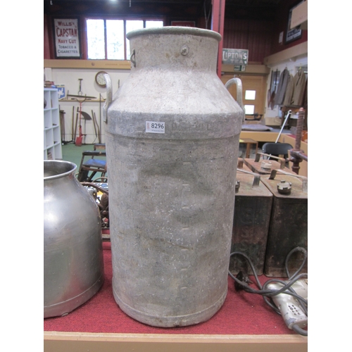 2038 - An aluminium milk churn, no lid