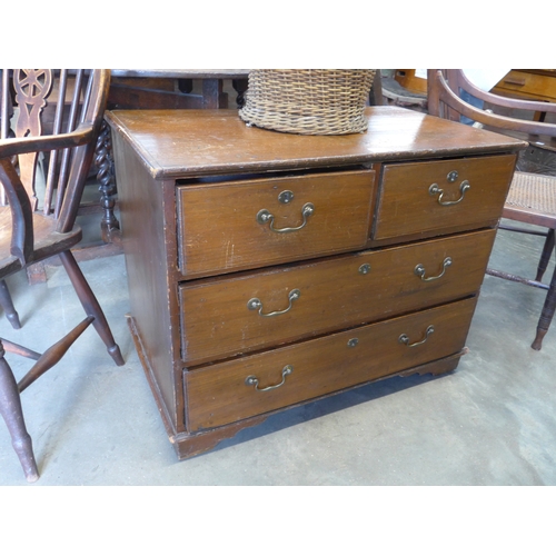 2005 - A 19th Century pine two over two chest of drawers