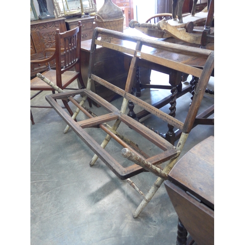 2008 - A 19th Century Campaign faux bamboo sofa frame