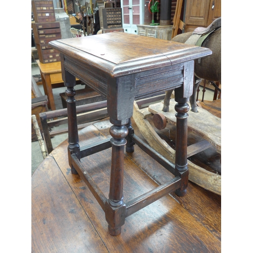 2012 - An oak joint stool