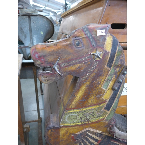 2022 - A 1950's fairground ride-on horse