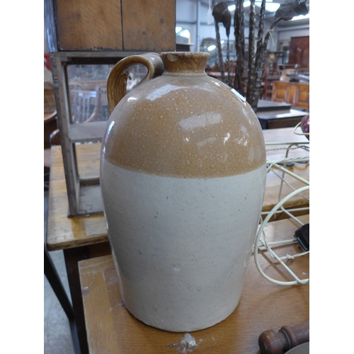 2031 - A 2 gallon stoneware flagon