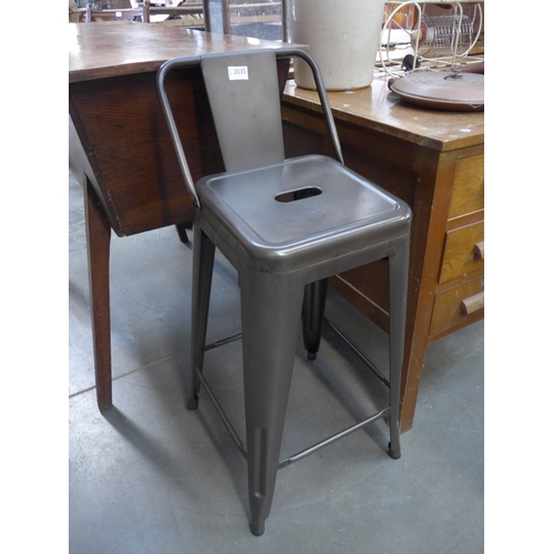 2035 - A metal workshop stool
