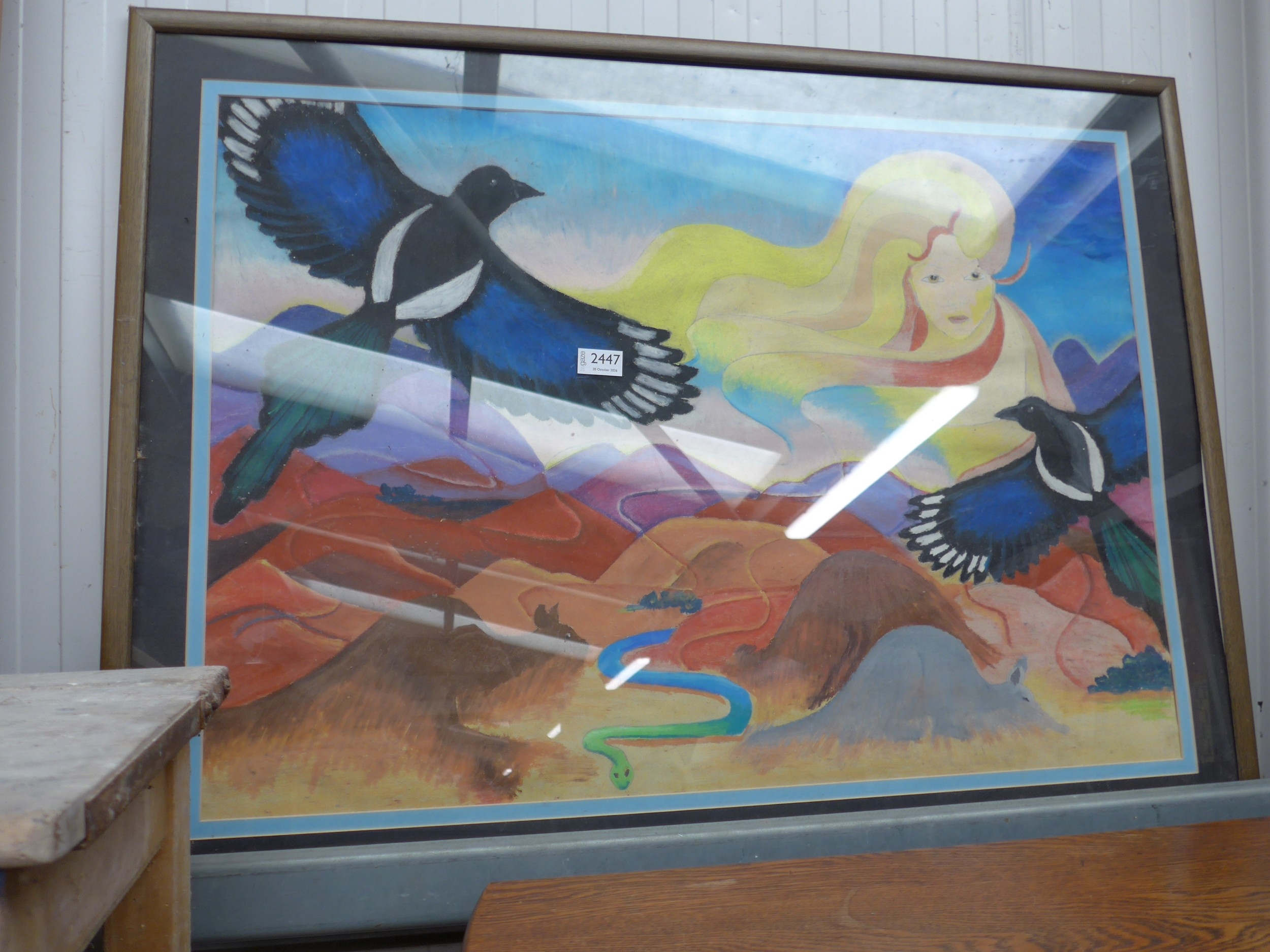 An abstract Australian pastel