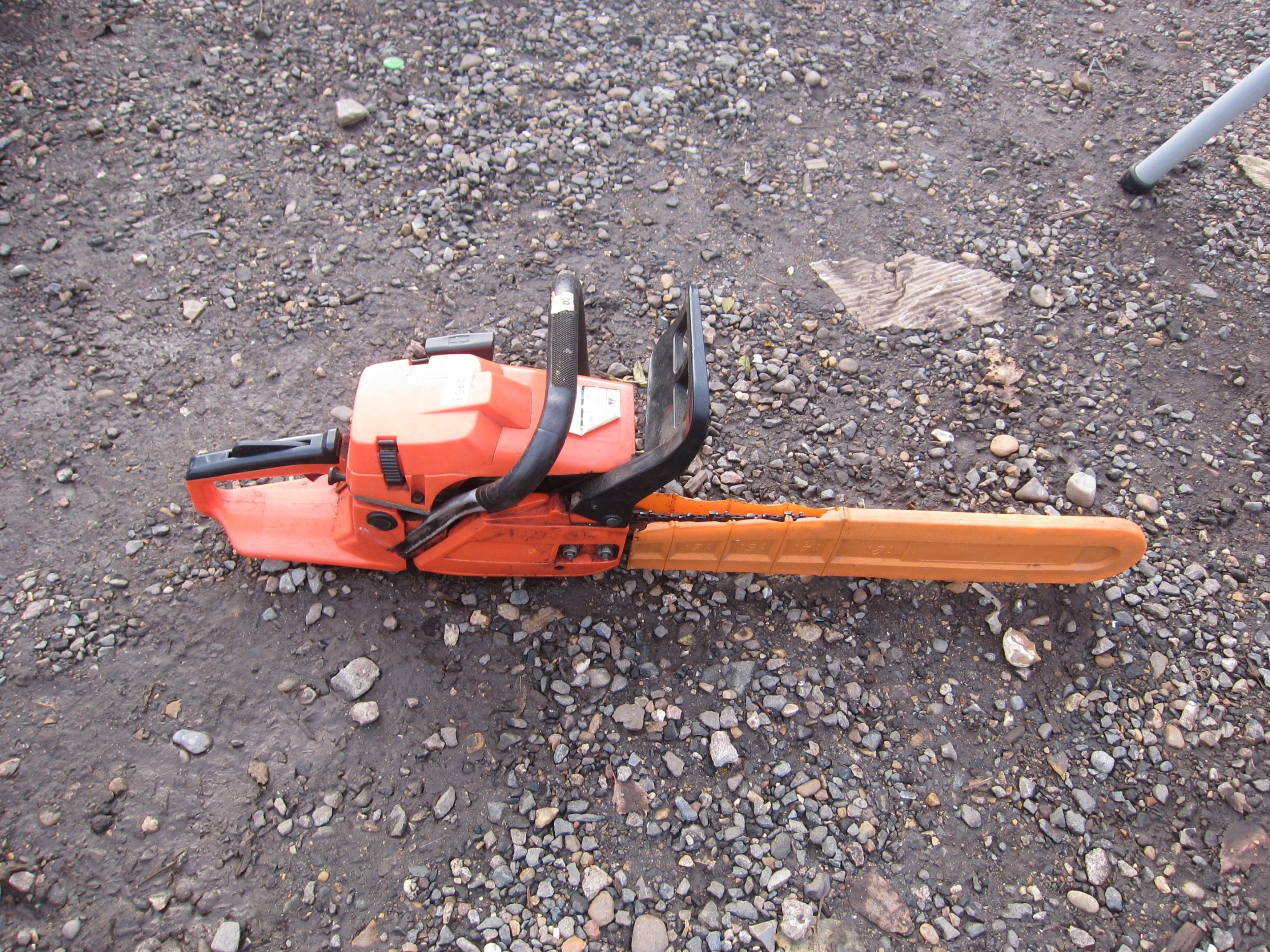 A chain saw