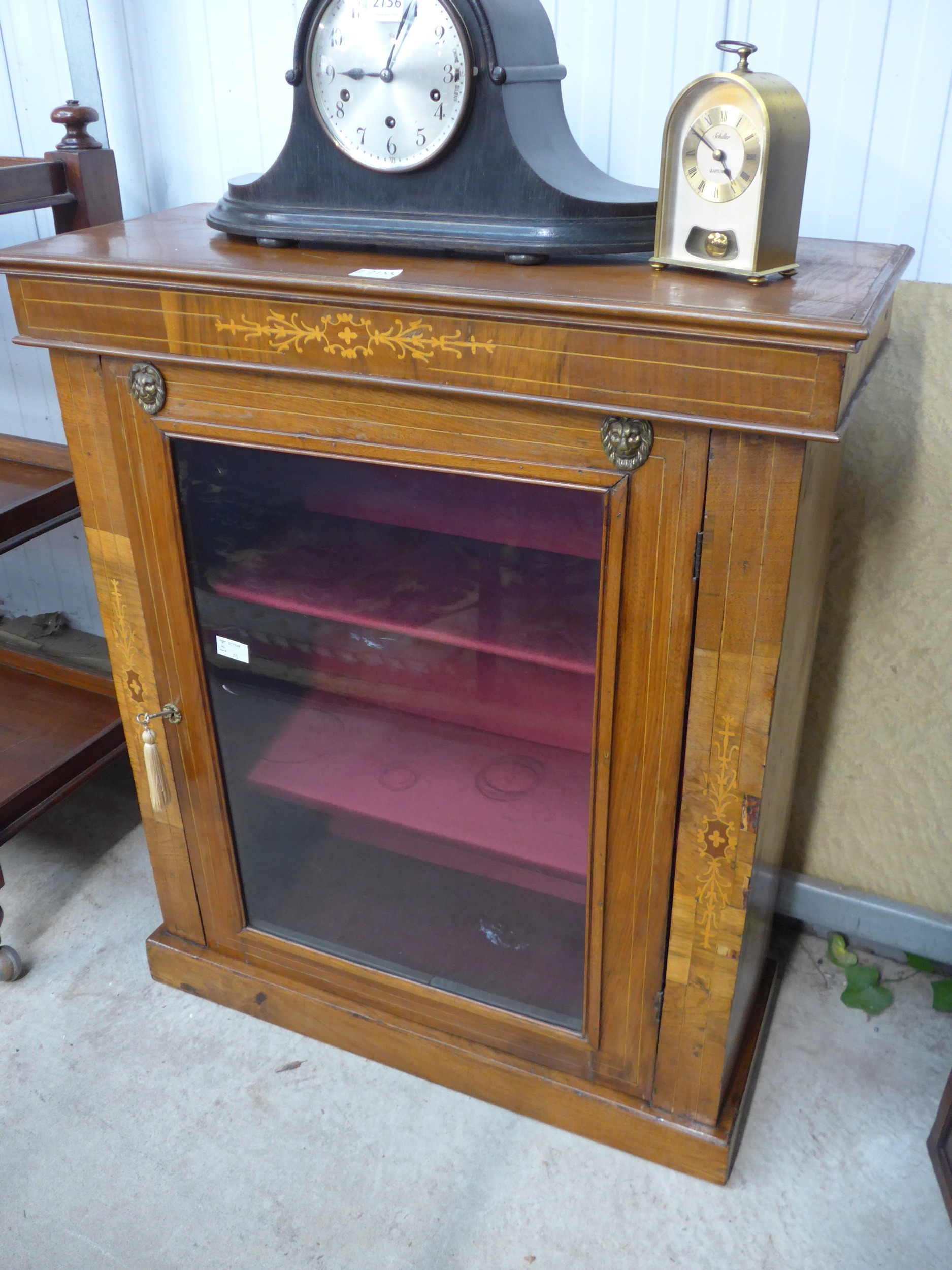 A Victorian walnut pier cabinet