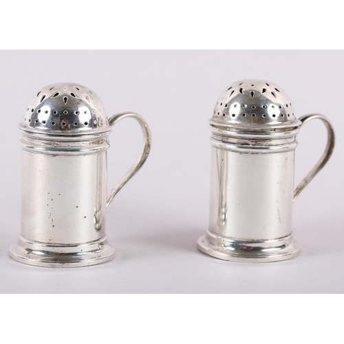 330 - A pair of Carrington & Co silver kitchen peppers, 4oz troy approx