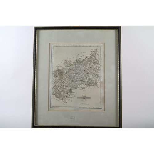 410 - A Victorian photograph of a cricket team, a photograph of a country squire and a map of Gloucester