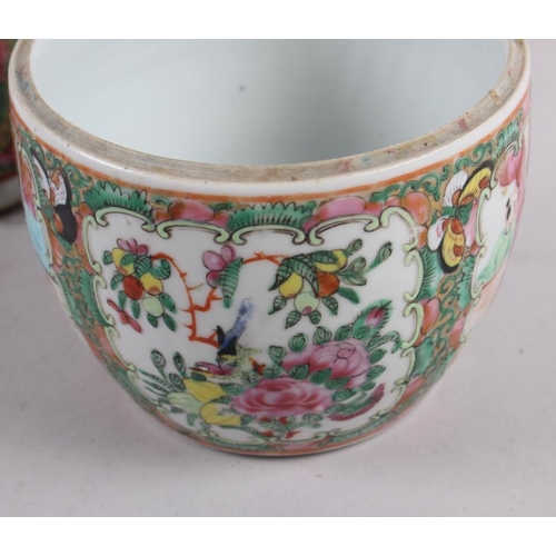 59 - A Canton enamel two-handled baluster vase with gilt decoration, 9 1/2