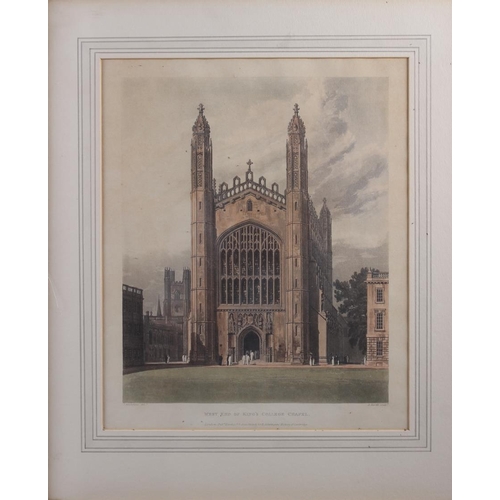 451 - E Novil?: a 19th century watercolour, Whitby, in gilt frame, an 18th century engraving, Chichester, ... 