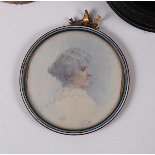 407 - An Edwardian portrait miniature, 