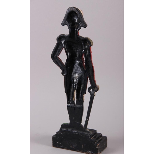 107 - A cast iron Duke of Wellington doorstop, 16 1/2