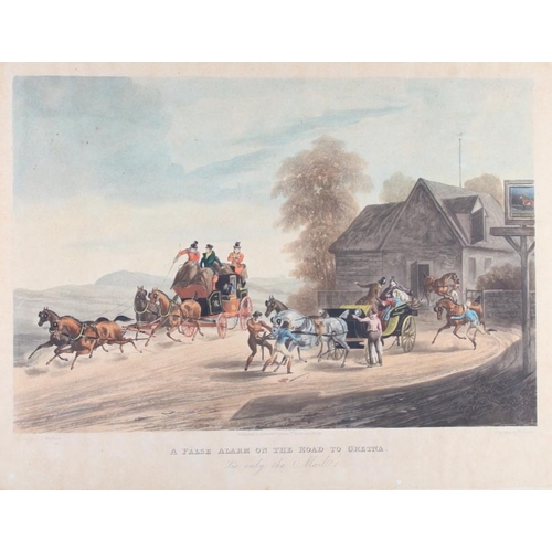 411 - An 18th century hand-coloured Farington print, 