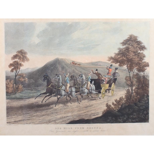 411 - An 18th century hand-coloured Farington print, 