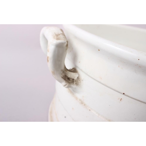 11 - A 19th century white glazed two-handled basin