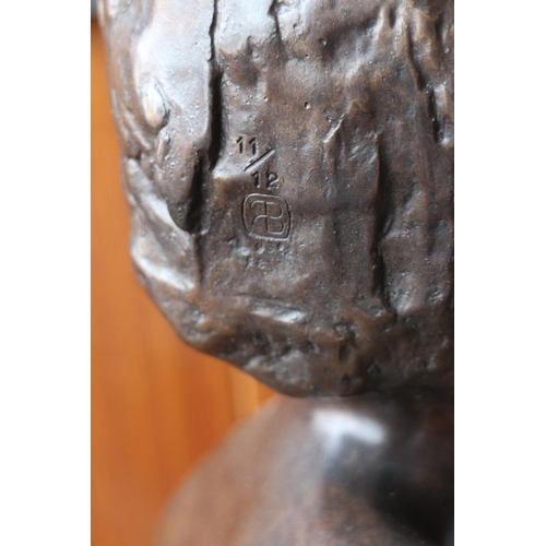 140 - Ralph Brown, 1978: a limited edition bronze bust, 