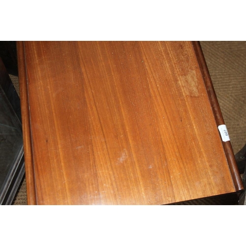 607 - A teak two-tier coffee table, 48