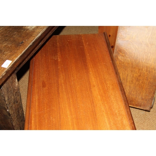 607 - A teak two-tier coffee table, 48