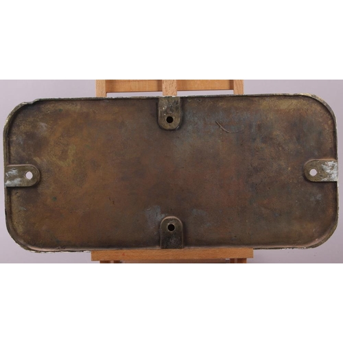 198 - An original GWR bronze locomotive cab side plate for 6009 