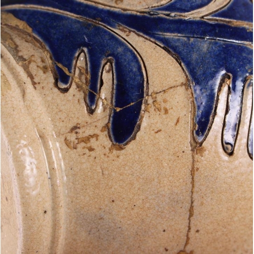 2 - An early 18th century German stoneware jug with GR monogram, 5