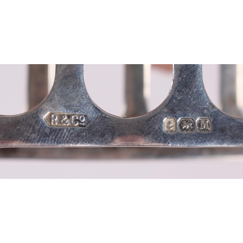 248 - A pair of silver toast racks, 2.5oz troy approx