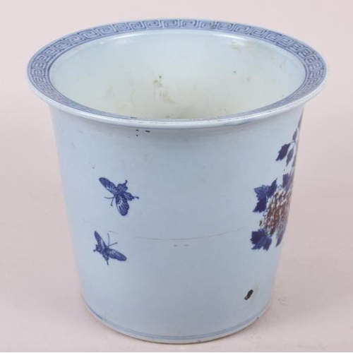 51 - An Imari style planter with chrysanthemum decoration, 7 1/2