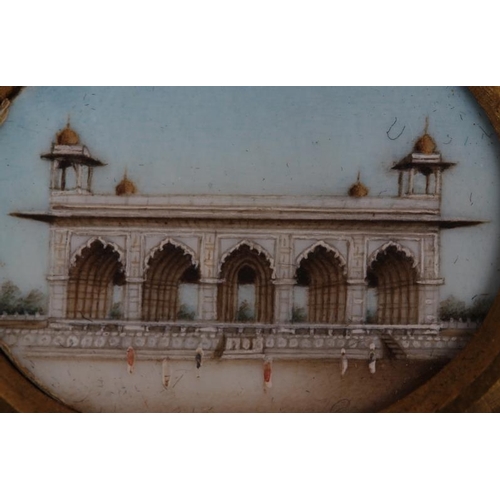 415 - A pair of Indian architectural miniatures