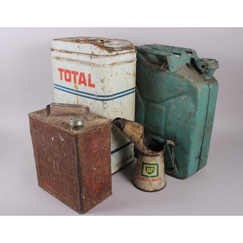 178 - A Total aluminium petrol can, 19 1/2