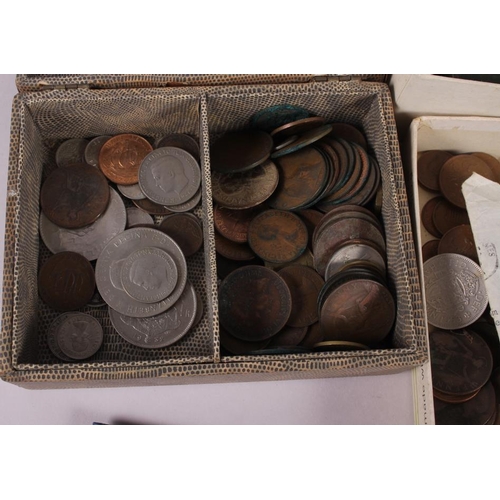 299 - A collection of mainly British pre-decimal coinage and various world coins