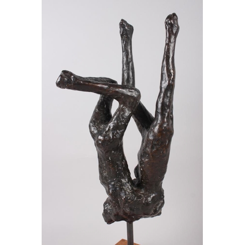 135 - † Ralph Brown: a bronze figure group, 