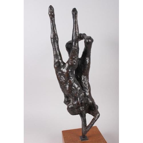 135 - † Ralph Brown: a bronze figure group, 