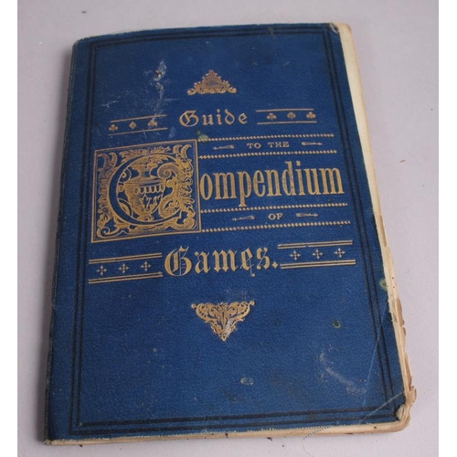 171 - A 19th century coromandel games compendium with original instruction booklet for playing chess, drau... 