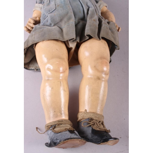 177 - An Armand & Marseille bisque doll with sleeping eyes, closed mouth, jointed body and original clothi... 