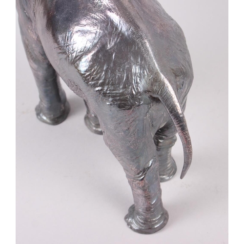 268 - A silver plated model of an elephant, 10