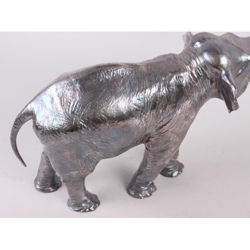 268 - A silver plated model of an elephant, 10