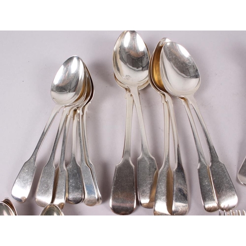 310 - A selection of Georgian and later silver flatware, etc, 57.7oz troy approx