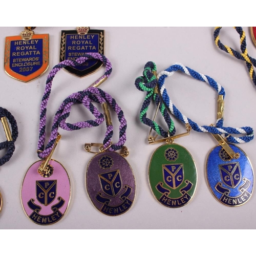 356 - A collection of Henley Regatta badges, spanning years 1968-2008, fifty-two approx