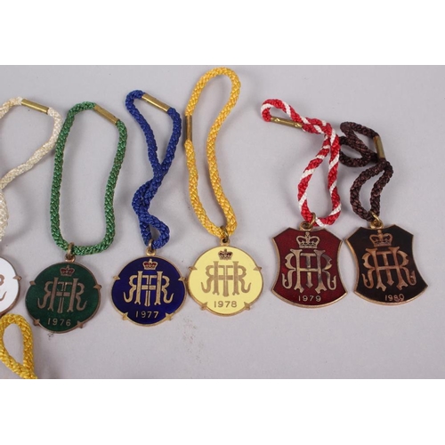 356 - A collection of Henley Regatta badges, spanning years 1968-2008, fifty-two approx