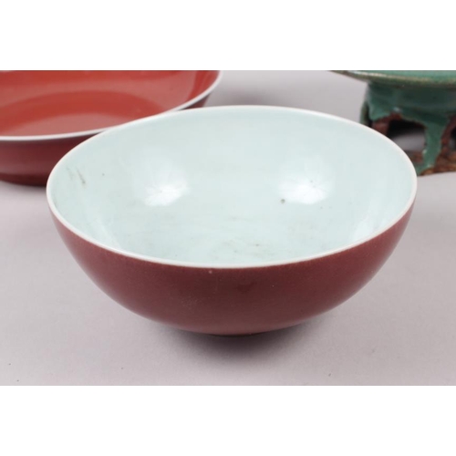 75 - A Chinese sang de beouf bowl, 5 3/4