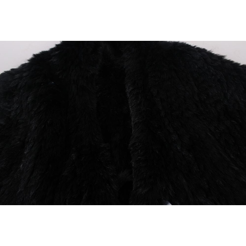 183 - A black mink scarf