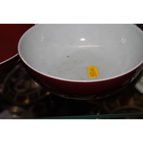 75 - A Chinese sang de beouf bowl, 5 3/4