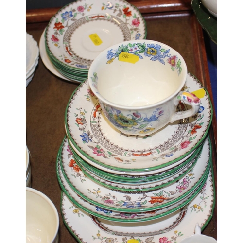 104 - A Clarice Cliff blue and gilt line decorated part teaset and a collection of Masons and other decora... 