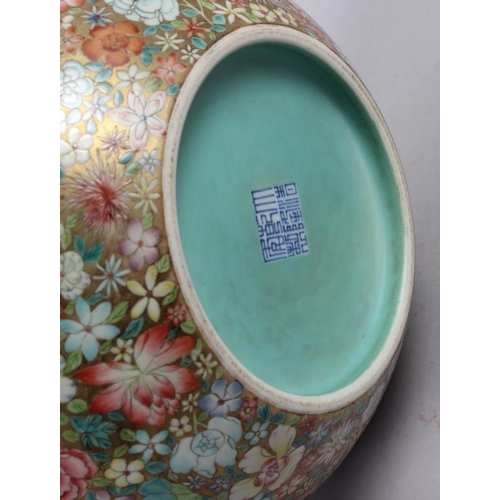 117 - A Chinese millefiori bowl, 6 1/4