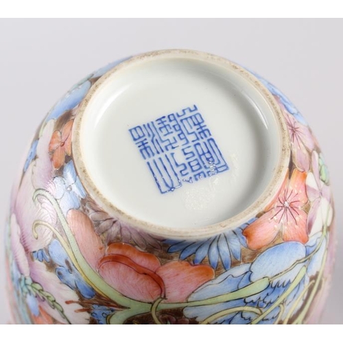 117 - A Chinese millefiori bowl, 6 1/4