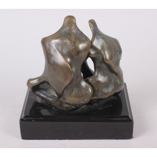 199 - Jean-Guy Dallaire: a bronze figure group, 