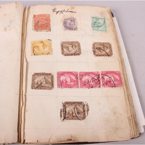 304 - A late 19th century album of world stamps (stuck down) and 